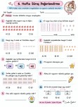 6.Hafta Matematik Süreç Değerlendirme Sınavı
