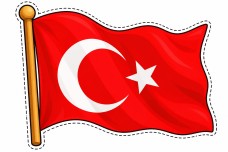 Dalgalanan Türk Bayrağı Görseli