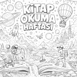 Kütüphane Haftası Poster Boyama