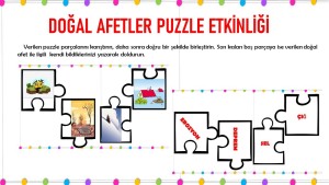DOĞAL AFETLER PUZZLE ETKİNLİĞİ