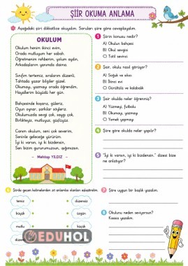 Şiir Okuma Anlama