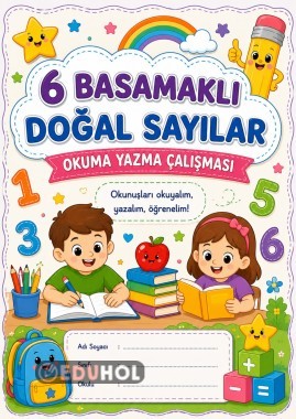6 Basamaklı Doğal Sayıları Okuma ve Yazma Çalışma Sayfaları ✔️