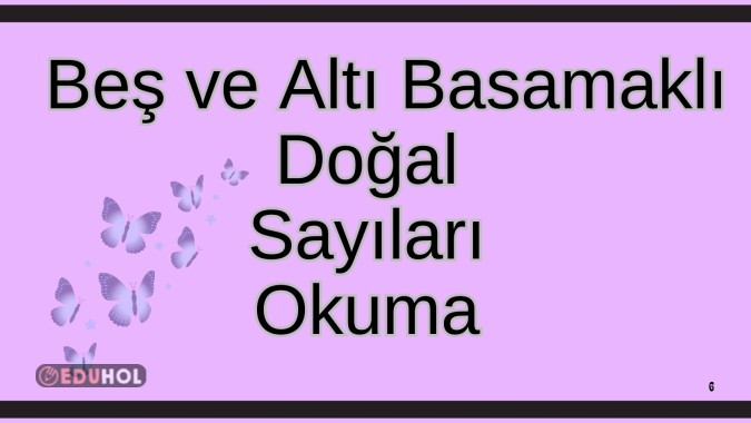 Beş ve Altı Basamaklı Doğal Sayıların Okunuşu Soru Kartları 3