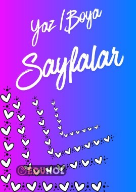 Boyamalı yazı yazma sayfaları🩶🤍