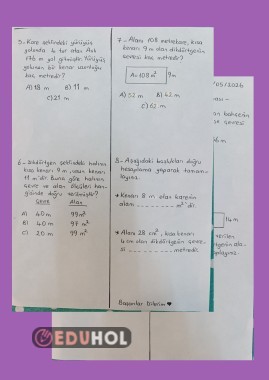 Çevre ve Alan Problemleri ✔️