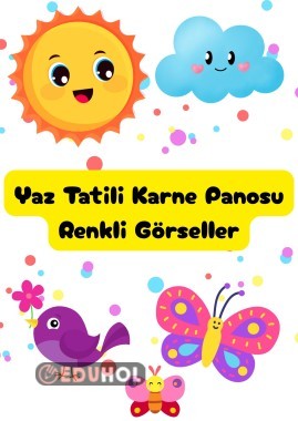 Sene Sonu Karne Panosu Görselleri