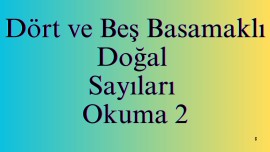 Dört ve Beş Basamaklı Doğal Sayıların Okunuşu 2