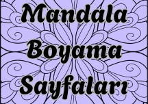 Mandala Boyama Sayfaları 1 ✔️