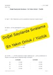 Sıralama ve Yuvarlama Soruları (orta seviye)