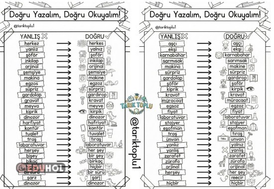 YAZIMI KARIŞTIRILAN KELİMELER DEFTERE YAPIŞTIRMA RENKSİZ