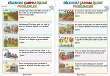 3.SINIF ÇARPMA İŞLEMİ PROBLEMLERİ 2