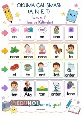 anet hece kelime