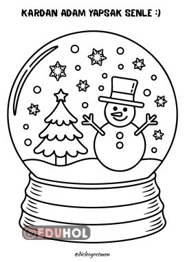 Kar Küresi Boyama