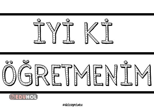 Öğretmenler Günü Pano Yazısı