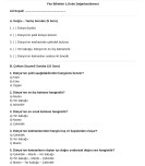 3.Sınıf Fen Bilimleri Değerlendirmesi