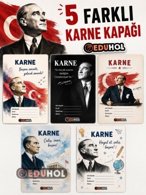 5 FARKLI KARNE VE GELİŞİM RAPORU KAPAĞI