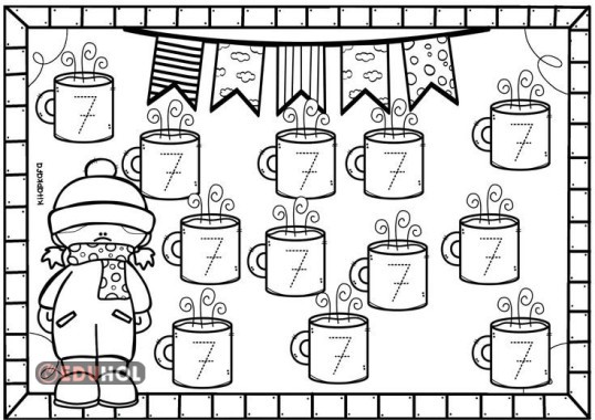 7 sayısı çalışma sayfası