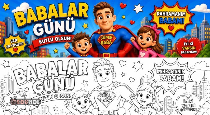 babalar günü boyama