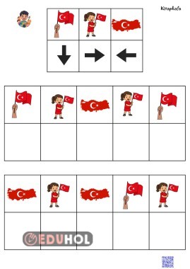 Bayrak Sevgisi temalı kodlama