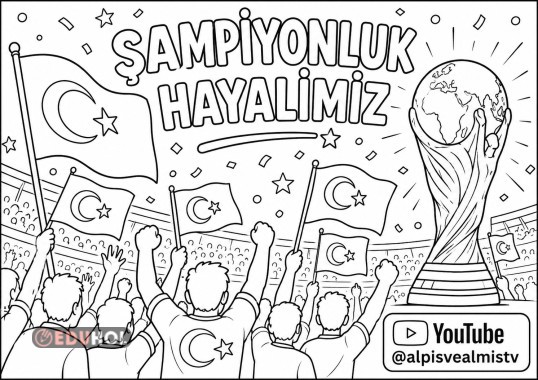 Dünya Kupası boyama sayfası milli takım