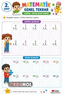 Matematik Genel Tekrar Çalışma Kağıdı