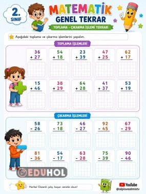 Matematik Genel Tekrar Çalışma Kağıdı