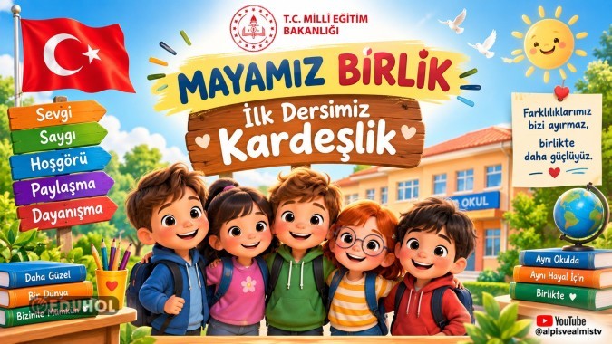 MAYAMIZ BİRLİK – İlk Dersimiz Kardeşlik | İlkokul Dijital Pano ve Akıllı Tahta Etkinliği