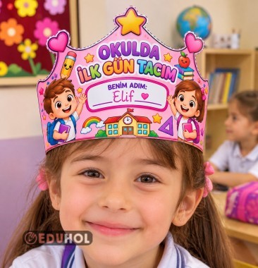 OKULDA İLK GÜN TACIM - PEMBE