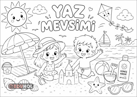 YAZ MEVSİMİ DEV POSTER BOYAMA
