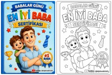 Babalar günü - EN İYİ BABA SERTİFİKASI BOYAMA