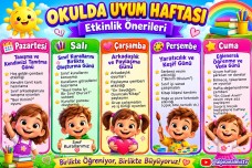 Okulda Uyum Haftası Etkinlikleri | Pazartesi–Cuma Etkinlik Önerileri