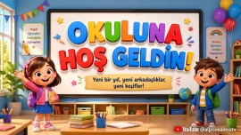Okuluna hoş geldin - dijital pano