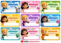 Renkli Yaka Kartları – Okula İlk Gün Etkinliği 🌈