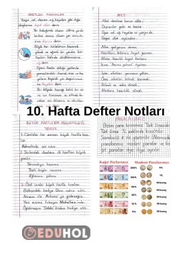 10. HAFTA DEFTER NOTLARI