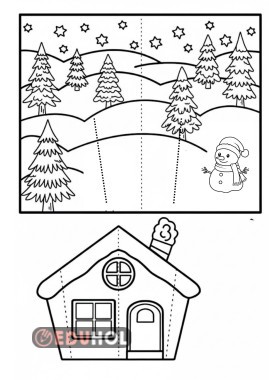 3 boyutlu kış resmi