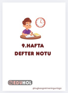 9. hafta defter notu