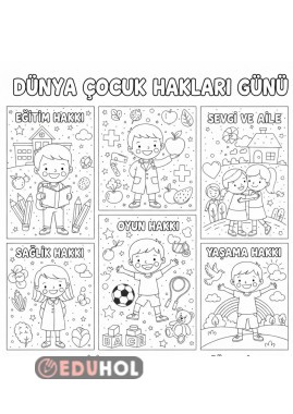 çocuk hakları boyama