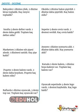 deste düzine problemleri