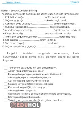 NEDEN SONUÇ