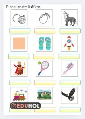 r sesi resimli dikte