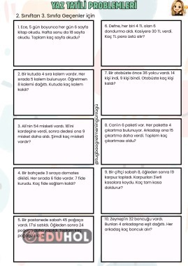 yaz tatili problemleri