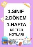 2. dönem 1. hafta defter notları