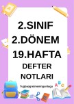 2Dönem 19.hafta defter notları