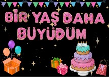 bir yaş büyüdüm pano