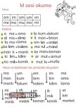 M SESİ OKUMA