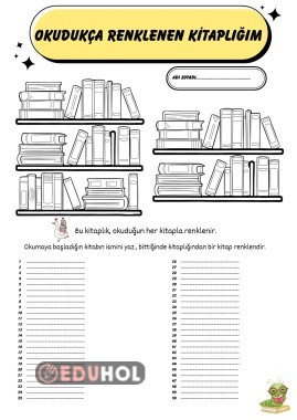 Okudukça Renklenen Kitaplığım
