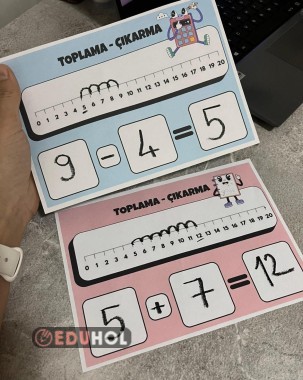 Toplama ve Çıkarma Yaz Sil Etkinliği