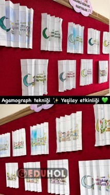 Yeşilay Haftası - Agamograph Tekniği