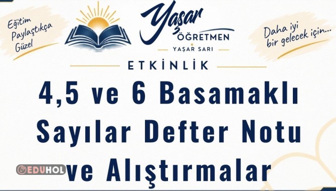 🔢 4, 5 ve 6 Basamaklı Doğal Sayılar – Alıştırmalar