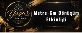 Metre, Cm Dönüşüm Etkinliği